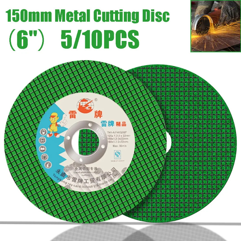 150mm Metal Cutting disc 6 Inch Resin Grinding Wheel Disc Angle Grinder Cutting -Off Tool for Metal