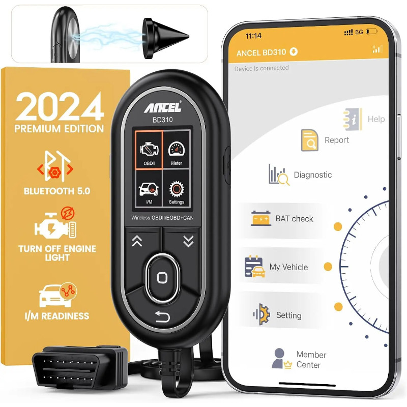 Ancel BD310 OBD2 Automotive Scanner Bluetooth 3 in 1 OBD Gauge Driving On-board Computer Car Diagno