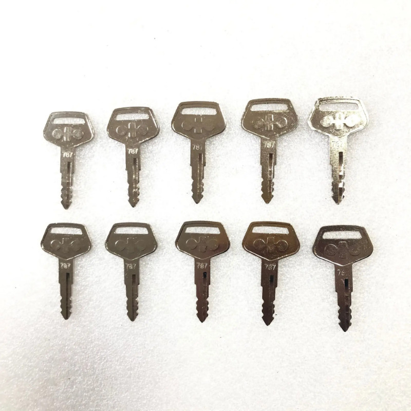 10PCS 787 Key for Komatsu Excavator Dozer Loader Heavy Equipment TR261434