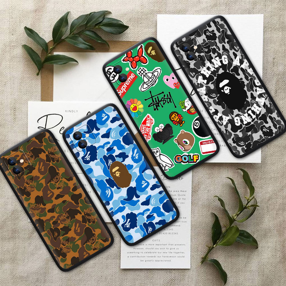 OPPO A5S A3S A12E A37 A39 A57 A7 2018 A59 F1S F3 A83 A1K R9 R9S ปลอก 669S Bape เคสโทรศัพท์