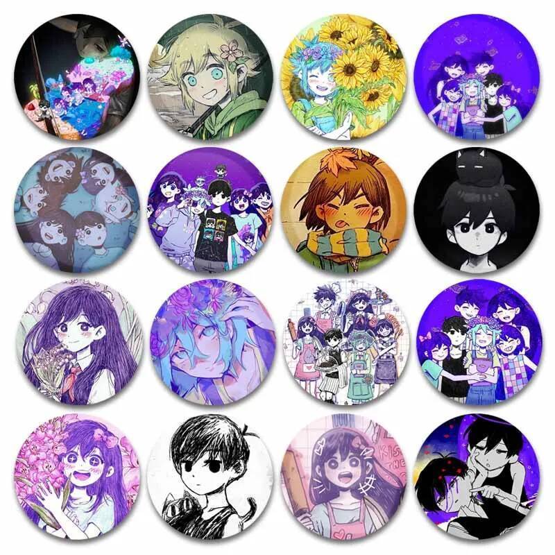 เข็มกลัดสร้างสรรค์ DIY เกม Omori Sunny & Mewo อุปกรณ์แต่งเติมเสื้อผ้าและกระเป๋าเป้ สินค้าของขวัญน่าร