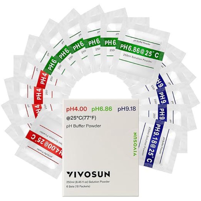 PH Buffer Powder 18 Pack For Meter Calibration 4 00 6 86 9 Solution Lab Equipment Testing Chemicals