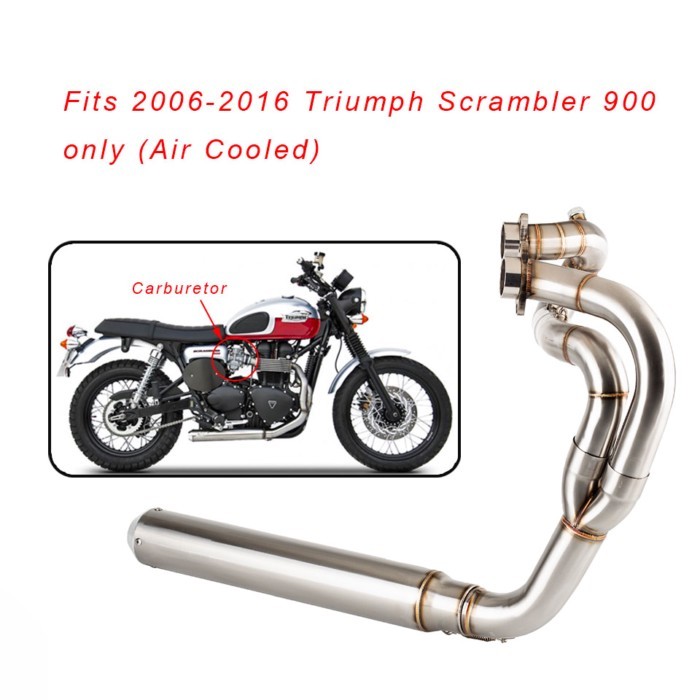 Motorcycle exhaust full system For Triumph Scrambler 900 only (Air Cooled) 2006-2016 scrambler 900