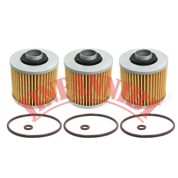 For Yamaha V Star 650 98-16 #4X7-13440-90-00 5 Packs Oil Filter Kit & O-Ring Set