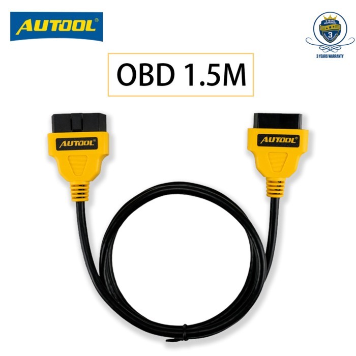 AUTOOL 1.5m OBD2 16Pin Extension Cable Car OBD Connect Extend Adapter Wire ELM327 OBD II OBD2 Exten