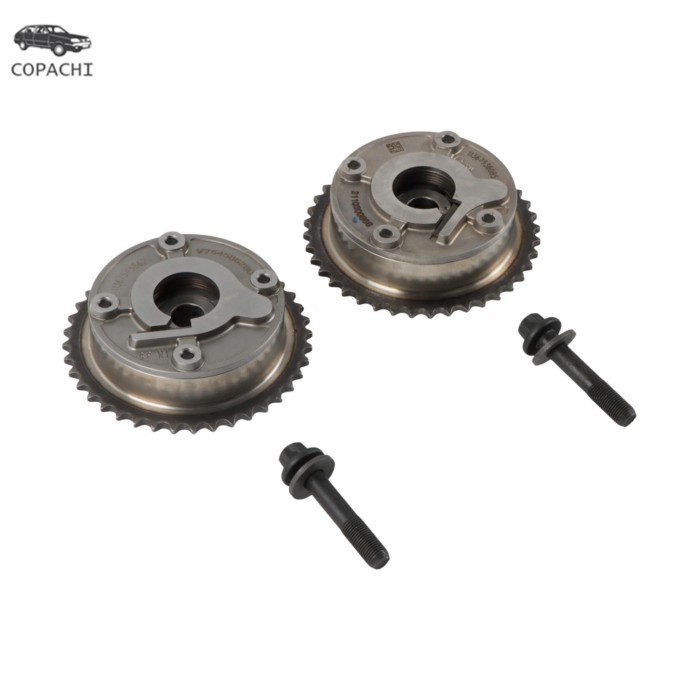 2pc N18B16A Engine Intake Exhaust Camshaft Phaser w/ Bolts 11367545862 11367536085 for 07-16 BMW Mi