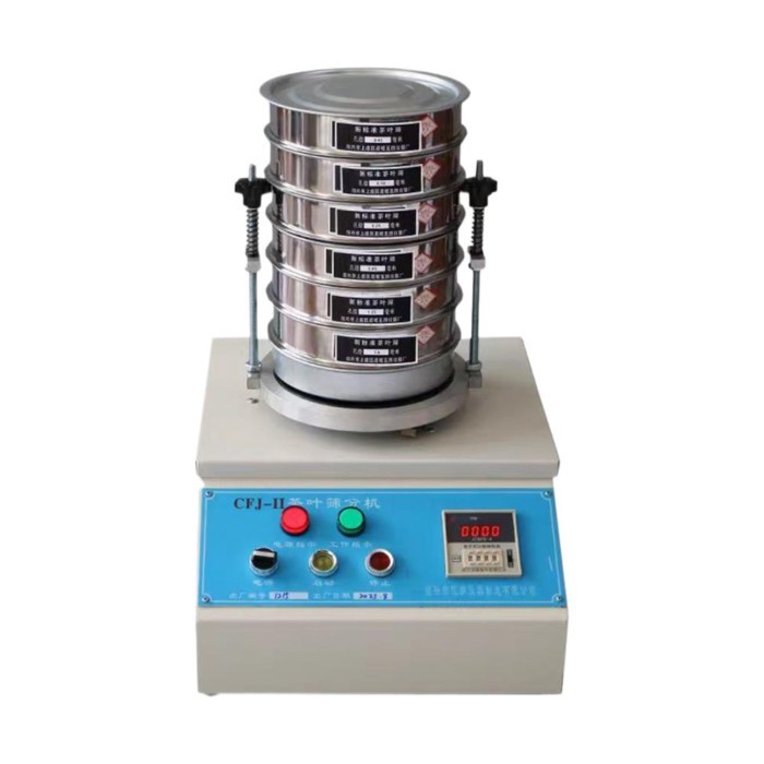 60W 220V Sieve Shaker Linear Vibrating Sorting Tea Powdery Particle Size Separation Equipment CFJ-1