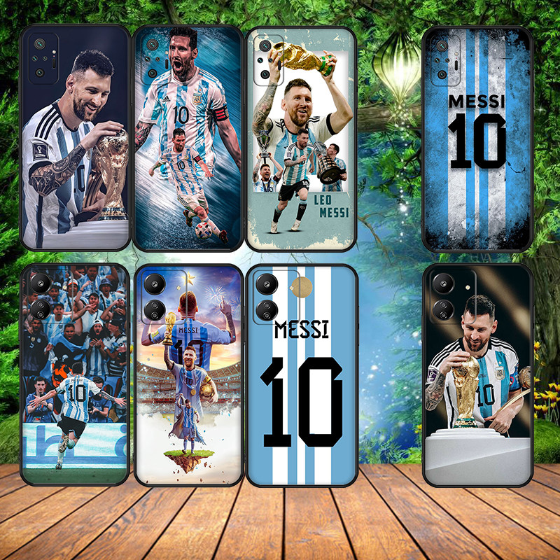 สีดําเข้ม Samsung S9 plus 10 lite s10 plus 10E S22 plus S22ultra Messi1 เคสโทรศัพท์