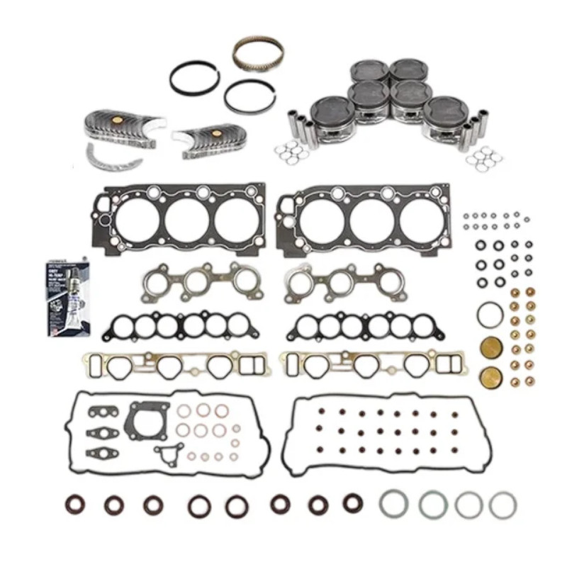 Engine Rebuild Timing Belt Kit Gasket Piston Ring Con Rod Bearing Set Water Pump Fit 3.4 L 5VZ-FE F