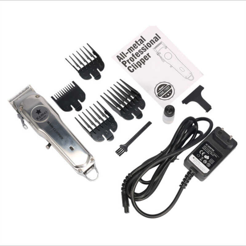 Kemei KM-1996 KM-1997 KM-1998 หัวน้ํามันปัตตาเลี่ยนไฟฟ้าโลหะทั้งหมดปัตตาเลี่ยนผมมืออาชีพ