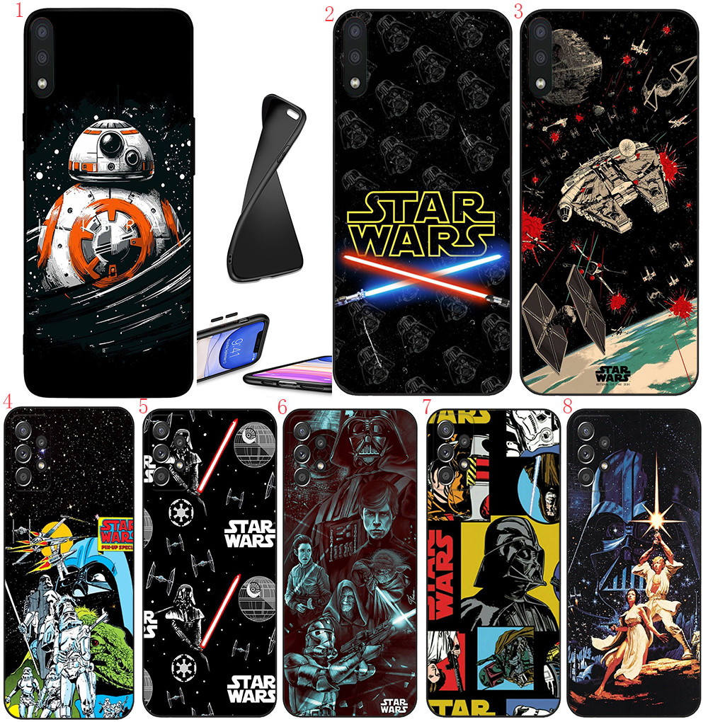 Realme 12 Lite 12X 13 Narzo 50i N55 C51S C61 C63 C65 C67 B17 Star Wars เคสโทรศัพท์สีดํานุ่ม