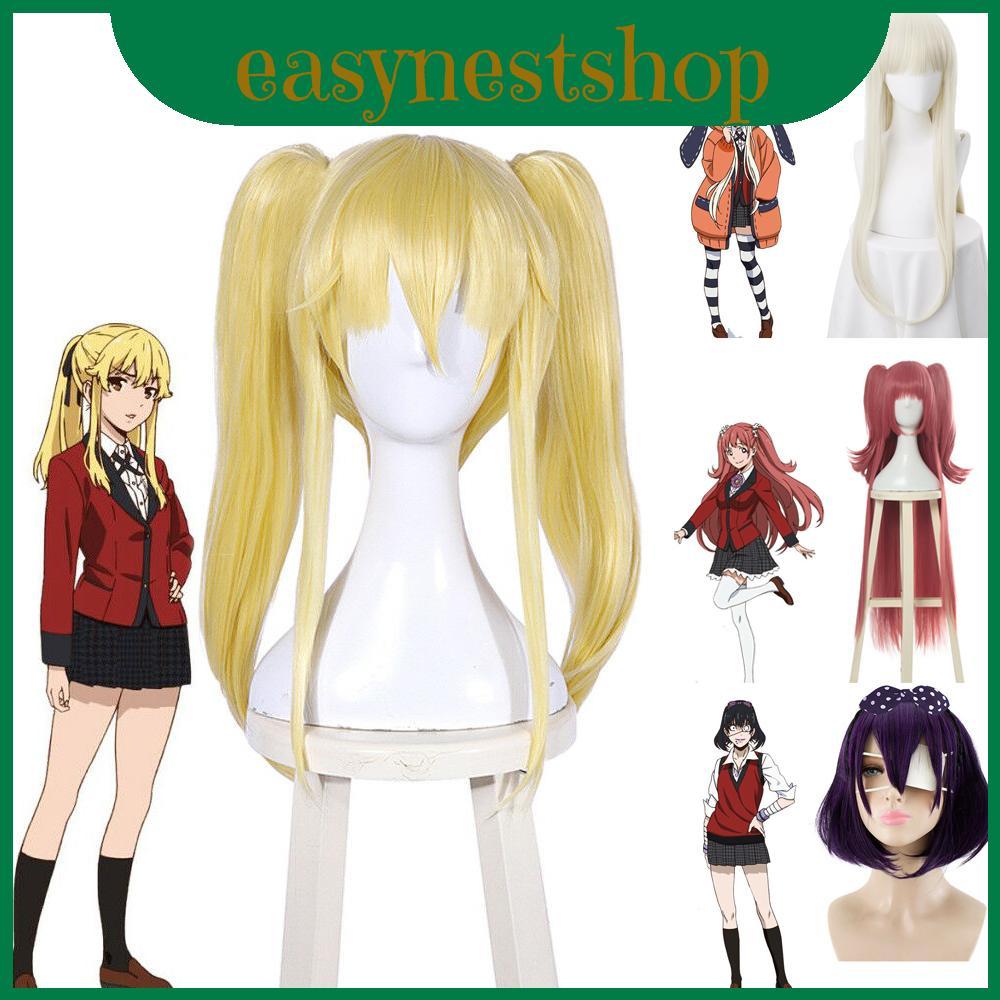 Kakegurui Cosplay Party Wig สไตล์ญี่ปุ่นสำหรับการแสดงและงานเฉลิมฉลอง
