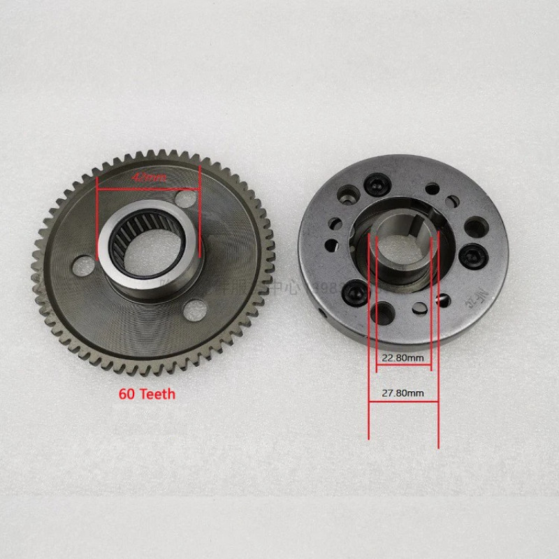 CVT175 Engine Starter Disc Overrunning Starter For Loncin LX200 ATV200-M-S-AU200 LX200AU 200AU