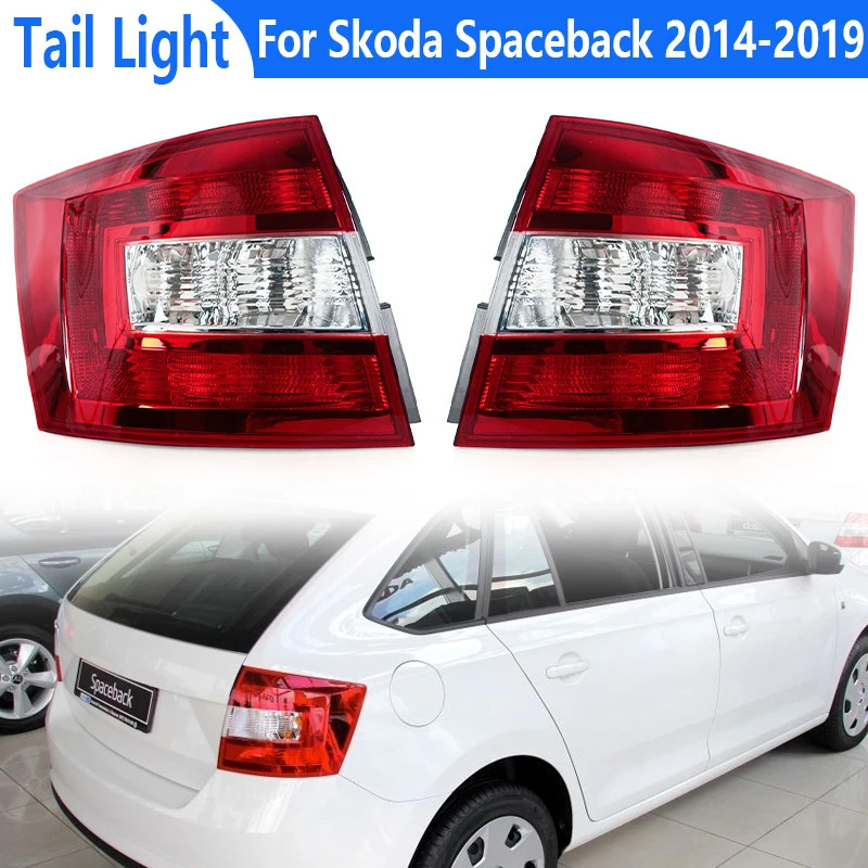 Red Tail Light Cover For Skoda Spaceback 2014-2019 Car Tail Light Warning Signal Stop Lamp No Bulb