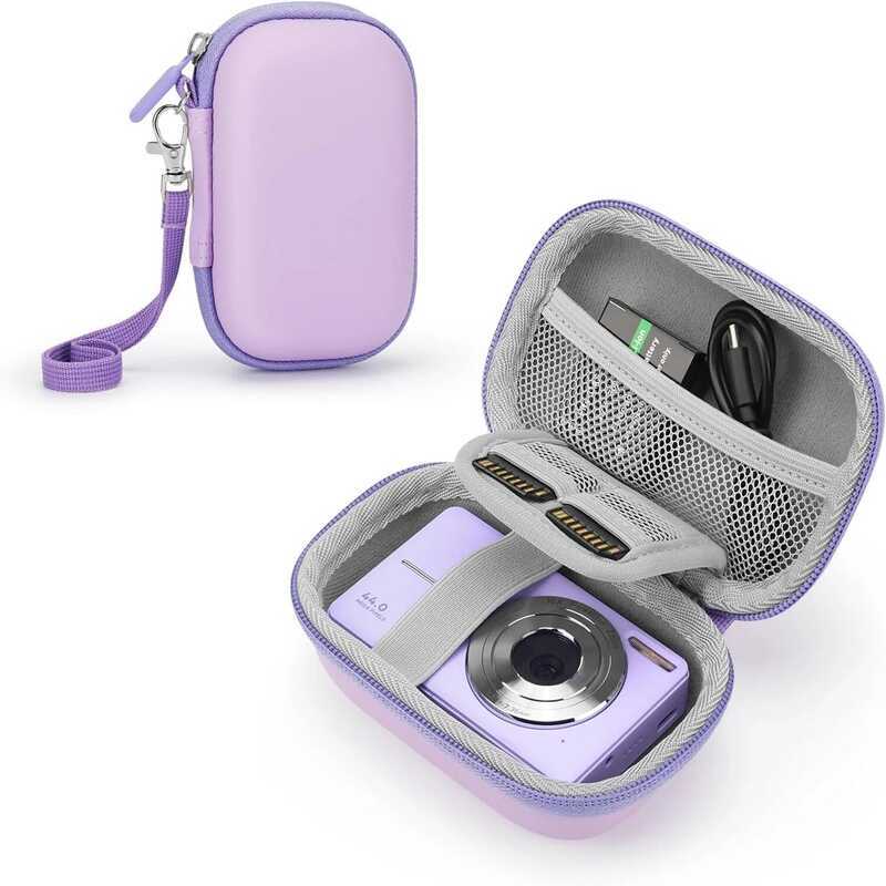 C Shockproof Camera Case For KODAK PIXPRO Fz55 And More Model - EVA Shell With Plush Padding, SD Ca