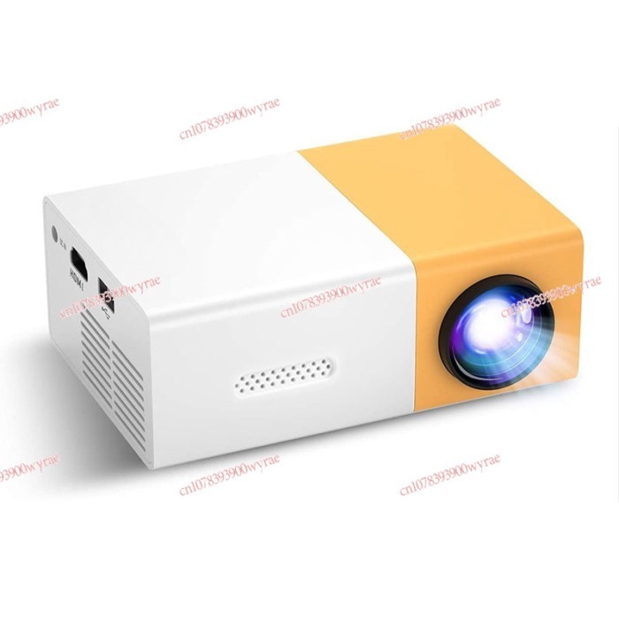 YG300 Convenient Projector Children's Projection, Yellow and White Projector