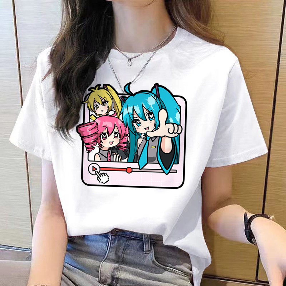 Kasane T T เสื้อวัยรุ่น meme grunge dollette เสื้อยืดมังงะตลก goth ทางเลือก