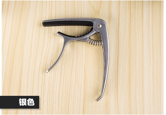 Capo สังกะสีอัลลอยด์ CAPO พื้นบ้านกีตาร์อะคูสติก Capo ที่ถอดออกได้เล็บโลหะ Capo อุปกรณ์เครื่องดนตรี