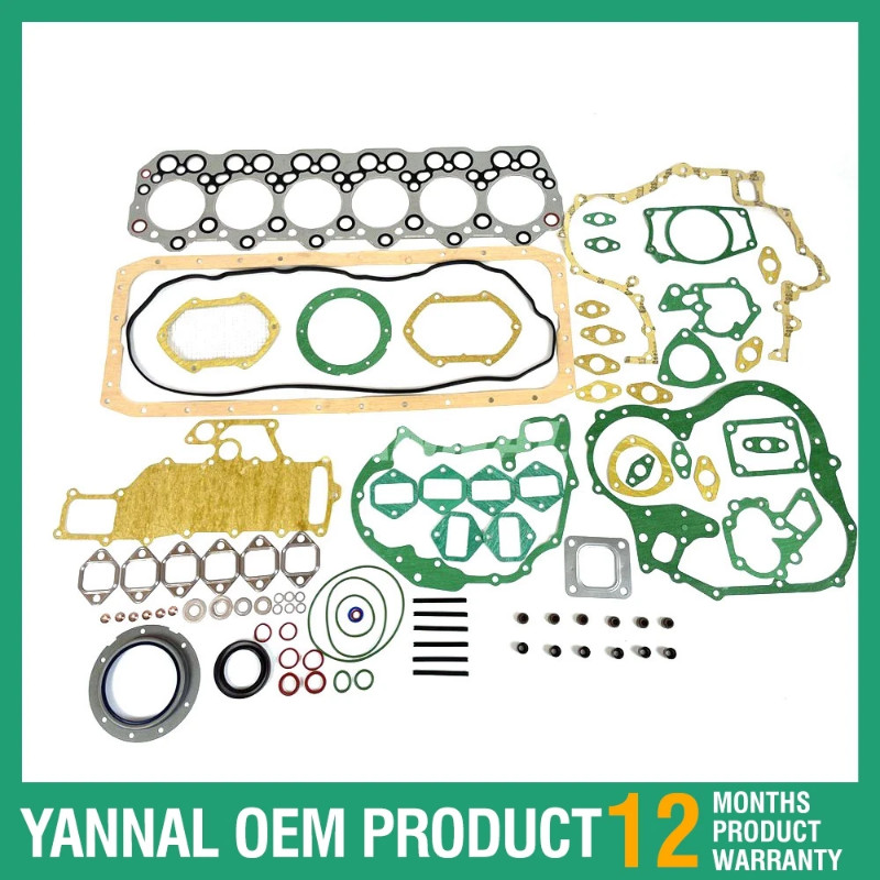 For Mitsubishi 6D31 6D31T Engine Gasket Kit For KATO Kobelco SK200 SK230 Excavator