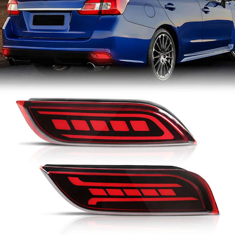 3 Function Car Bumper Reflector Lights For Subaru Impreza WRX or WRX STi XV Tail Light Dynamic Turn