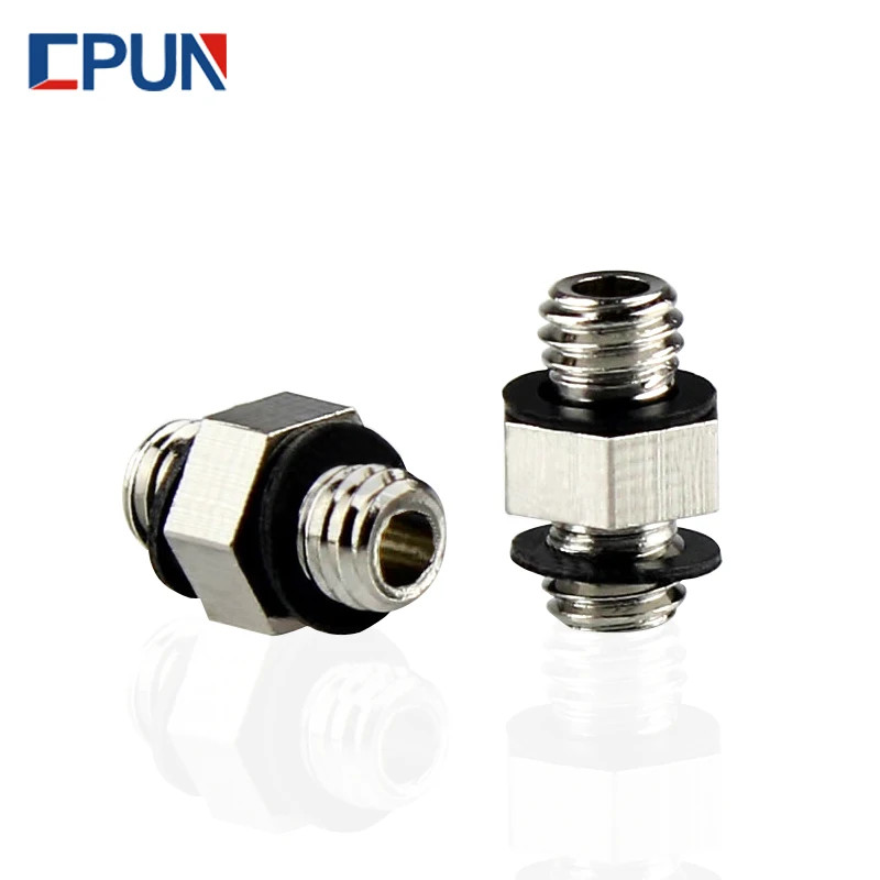 30 Pieces 2 way  M3,M5 Air Pneumatic Hose to M5X0.8 Male Mini Barb Fitting / Brass M5 M3 1/8" M-5N