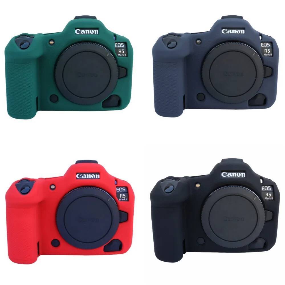 เคสซิลิโคนสําหรับ Canon EOS R5 Mark II 2 กันฝุ่น Scratchproof ผิวนุ่มกระเป๋ากล้องสําหรับ Canon R5II 