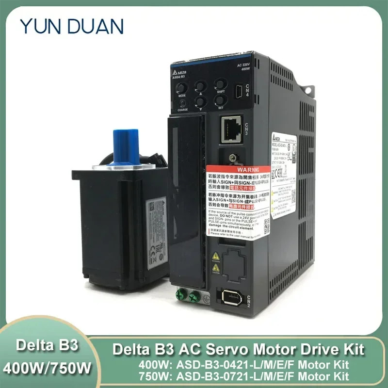 Delta B3 Servo Motor Drive Kit Replace B2 400W/750W AC220V ECM-B3M-C20604RS1 ASD-B3-0721-L CANopen