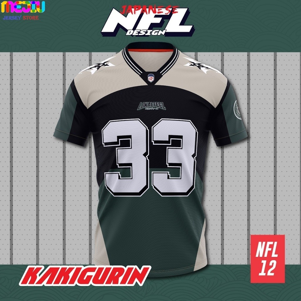 [ Free Jersey Custom ชื่อและหมายเลข] [NFL OVERSIZED BERSULAM] NFL10 NFL Edition KAKIGURIN JERSEY
