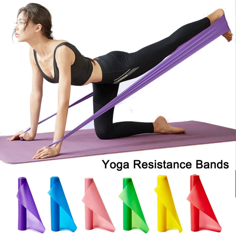 Fitness Exercise Resistance Bands Rubber Yoga Elastic Band Beauty Shaping Resistance Band Rubber Lo