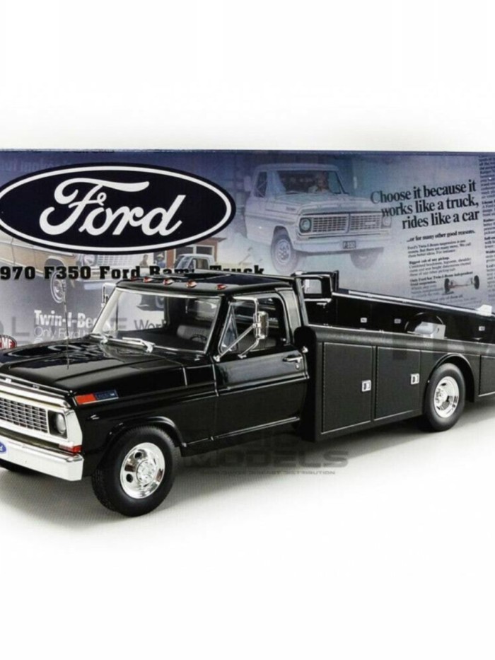 ACME 1 18 รถ 1970 Ford F350 Ramp รถบรรทุก Ramp รถบรรทุก Transporter รุ่น Out of Print รถโมเดล