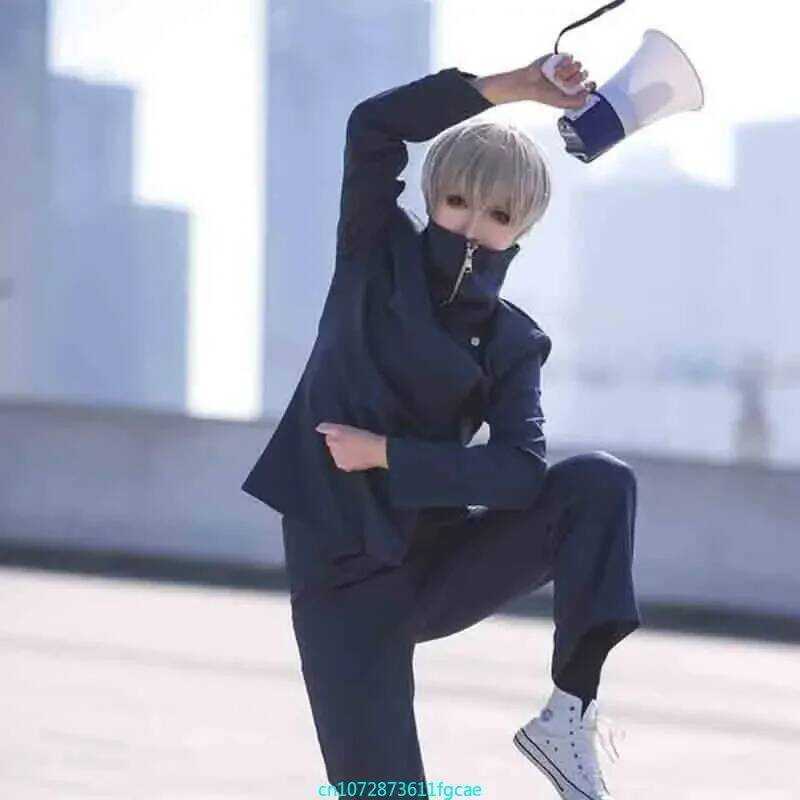 C Jujutsu Kaisen Toge Inumaki Outfits Cosplay Costume Top Pants Wig School Uniform Set Christmas Ch