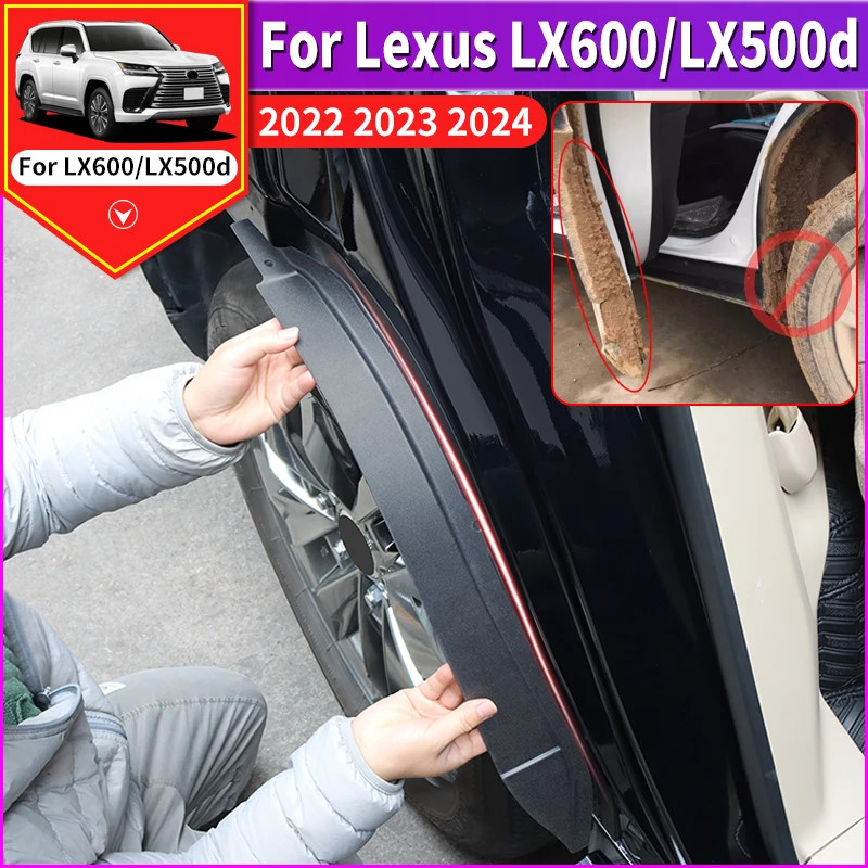 For 2021 2022 2023 2024 Lexus LX600 LX500d rear wheel fender lining LX 600 500d Exterior Upgraded m
