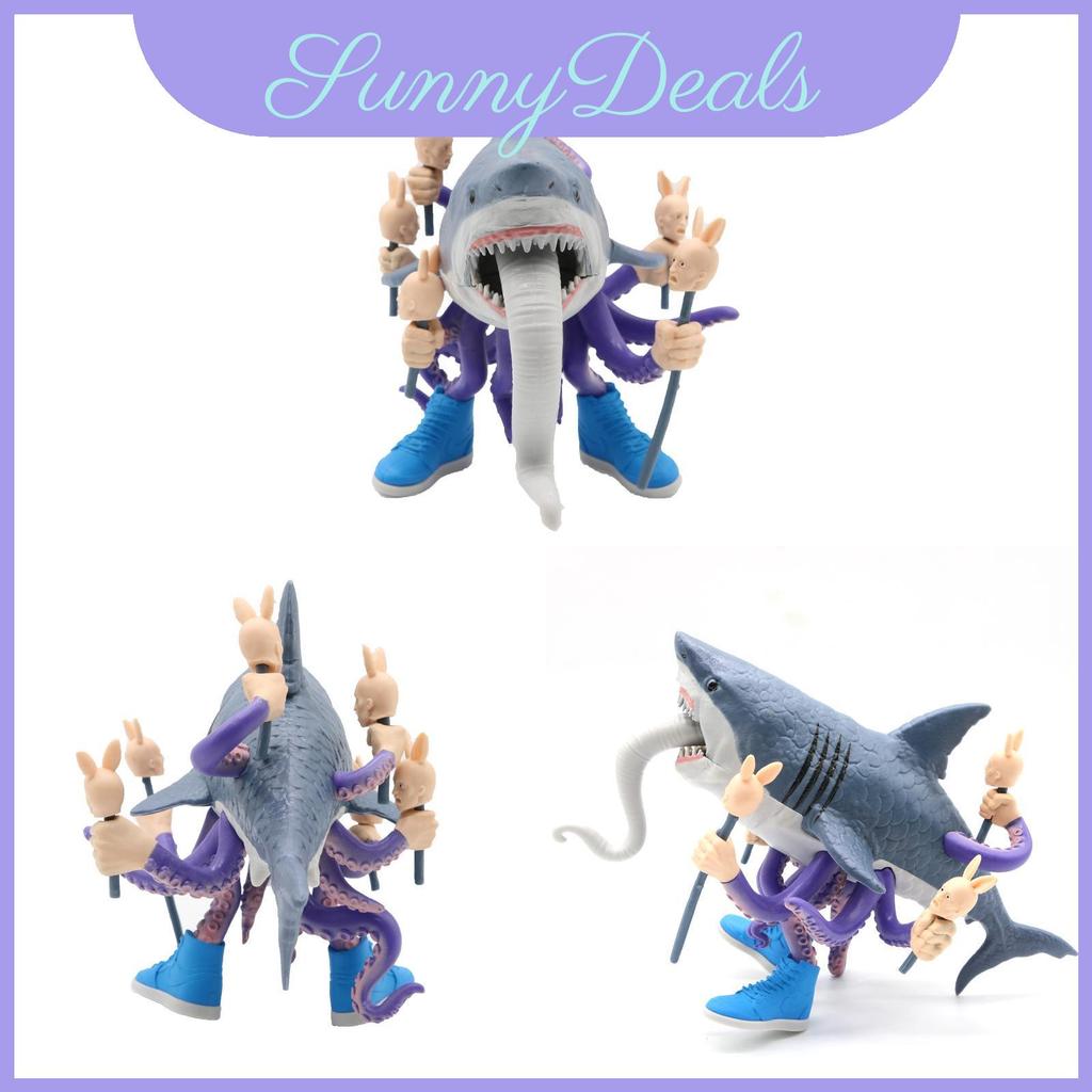 Brainrot Shark Pvc Sculpture Pvc Sculpture พร้อมการประกอบสําหรับแสดงของขวัญและ