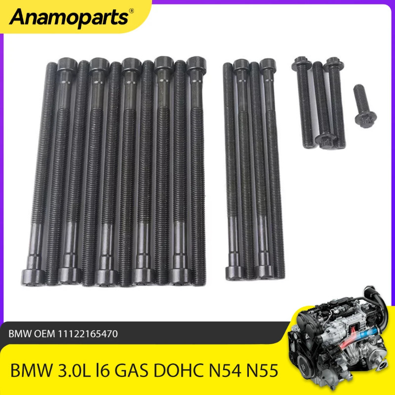 Engine Parts Cylinder Head Bolt Set Fit 3.0 L l6 GAS DOHC For BMW 1 2 3 4 5 6 7 series X1 X3 X4 X5