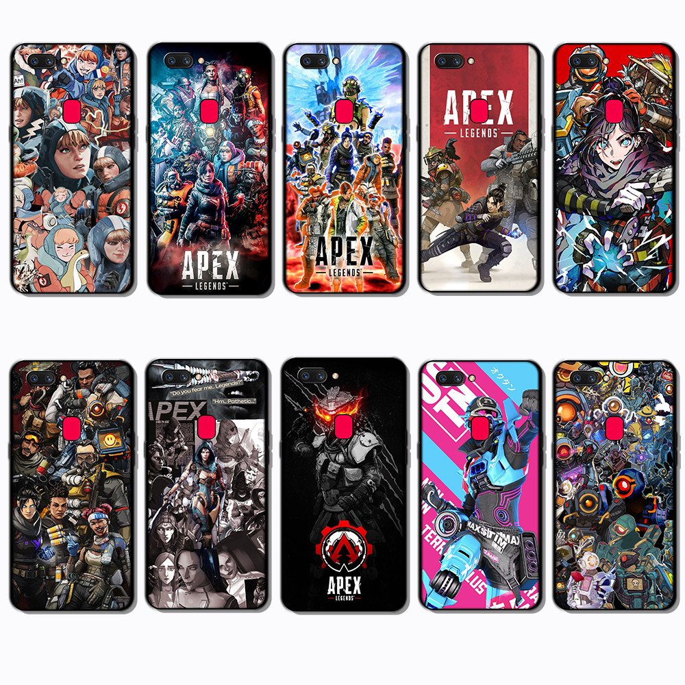 สําหรับ OPPO A1 A1K A3S A5 A5S A7 A8 A9 A11 J11 Apex Legends ขอบสีดําเคสโทรศัพท์ TPU | แสดงความสวยขอ
