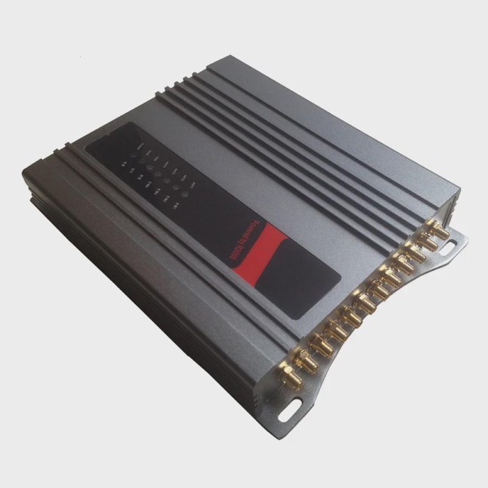 TCP IP UHF RFID Reader Long Range 12 ports SMA Antenna EPC CLASS1 G2 RFID Reader for warehouse Inve