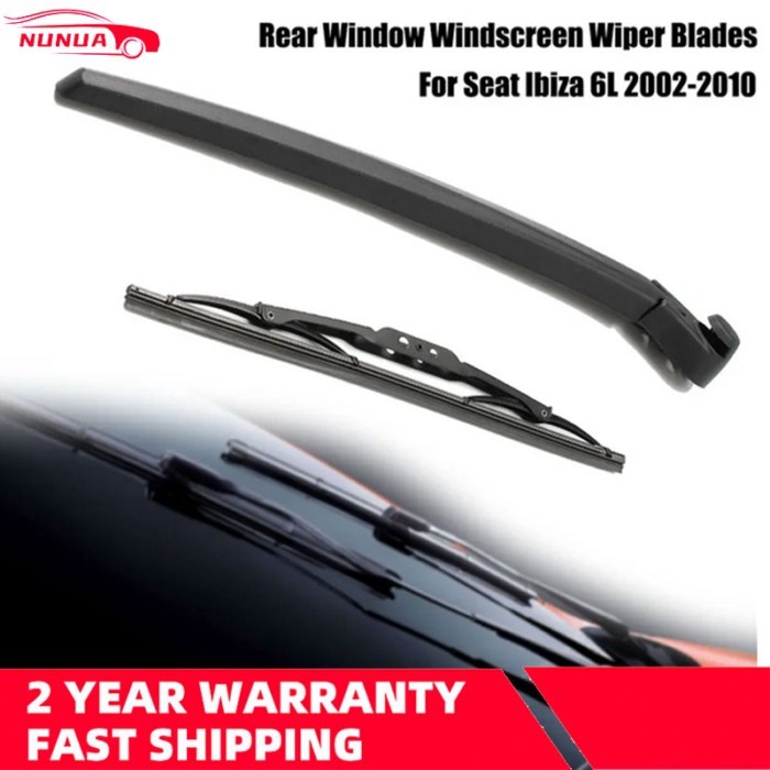 1 Set New Rear Wiper Back Windscreen Wiper Arm Rear Window Glass Windscreen Wiper Cleaner Blades Fo