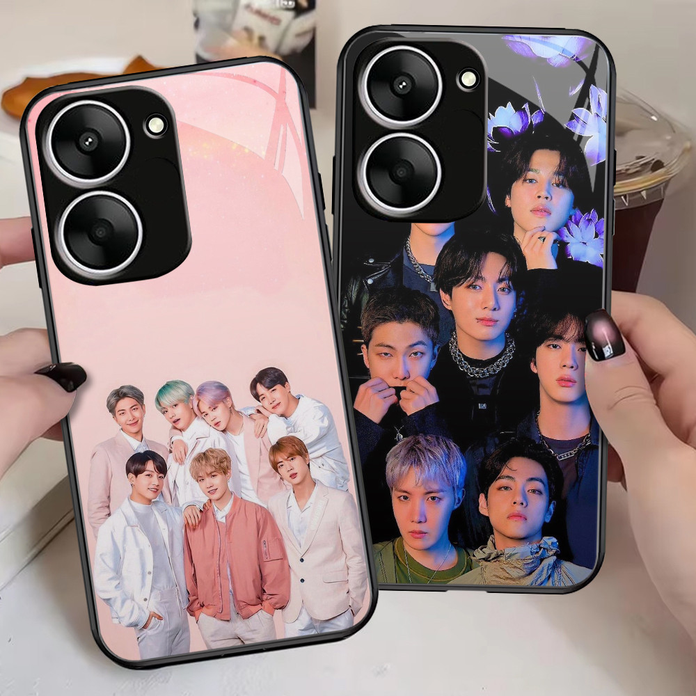 G-18 kpop Boy Bang-tans HD Glass Casing สําหรับ VIVO Y16 Y03t Y27S Y01 Y01A Y18 Y56 Y03 Y36 IQOO Z9X