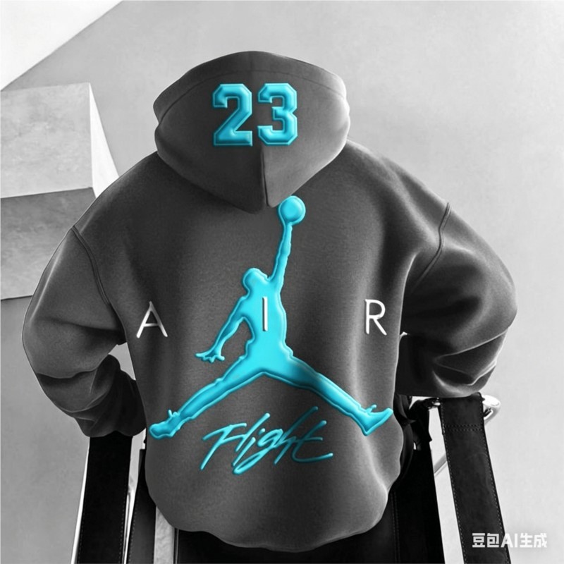 ฮู้ดี้กราฟิกใหม่ Chicago Bulls Michael Jordan #23, พิมพ์ลายใหญ่, สไตล์ STREETWEAR สำหรับผู้ชาย