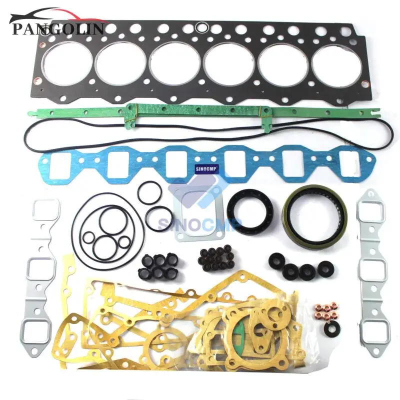 6D95 S6D95 6D95L Engine Gasket Kit 6206-K1-3100 for Komatsu Yanmar FD33N FD35 FD50 FD70E Forklift,