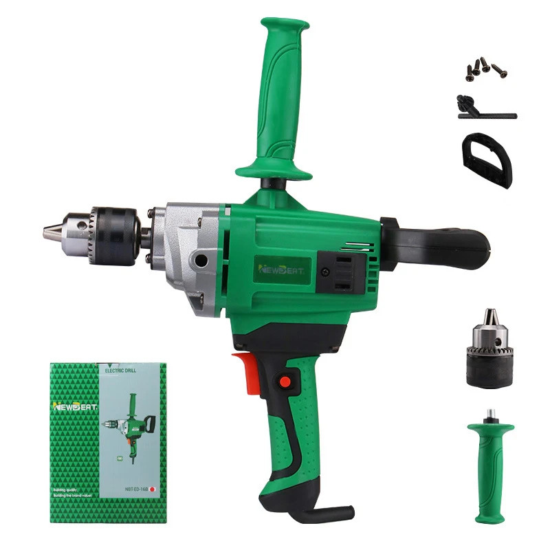 1150W high-power electric drill cement mixer, construction industry household aircraft drill 16mm e