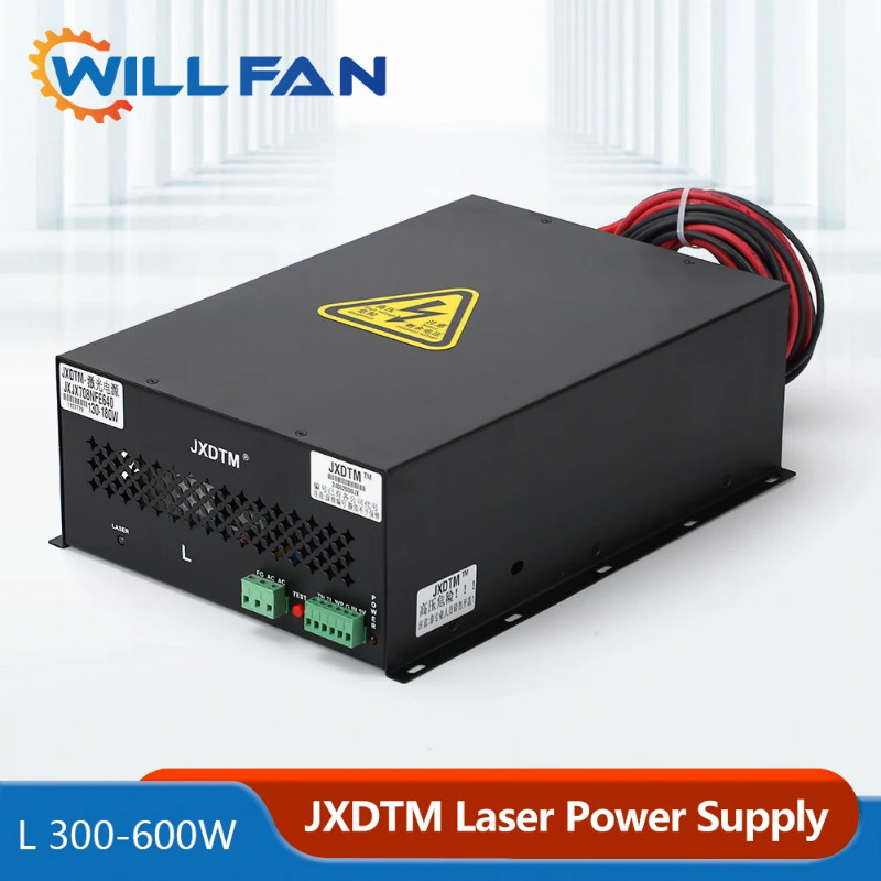Will Fan 300W JXDTM L Co2 Laser Power Supply Match 300W 500W 600W Laser Tube For Co2 Laser Engravin