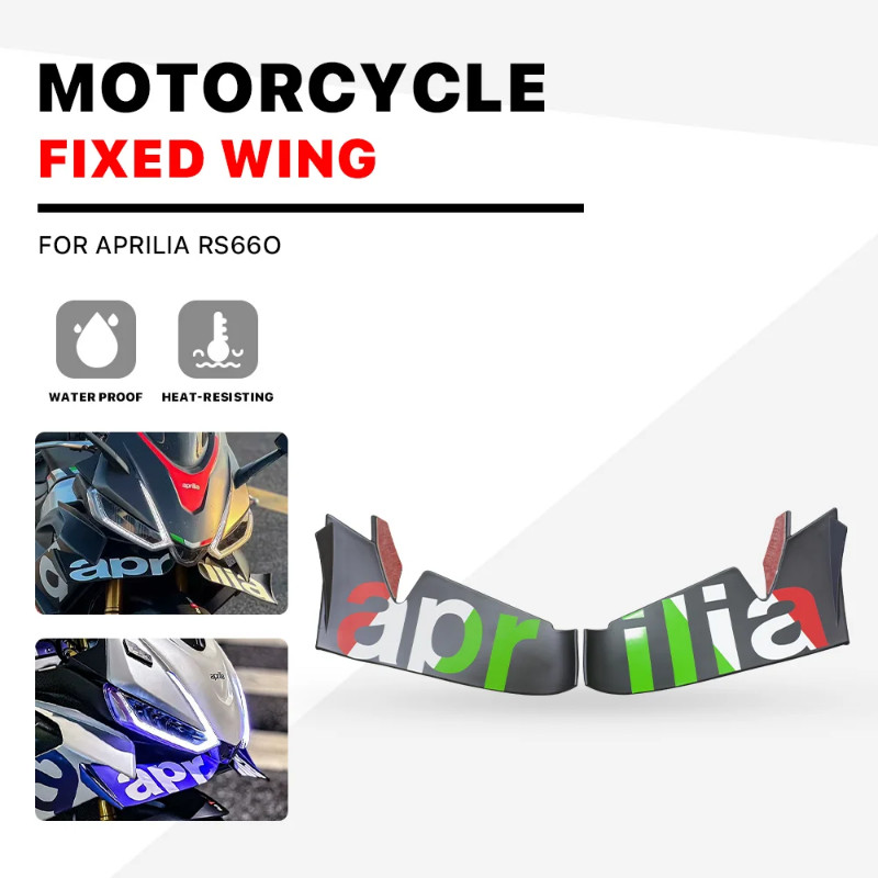 New spoiler Winglet 18 Color For Aprilia RS660 RS 660 rs660 RSV4 Fixed wing Aerodynamic Wing Kit Sp