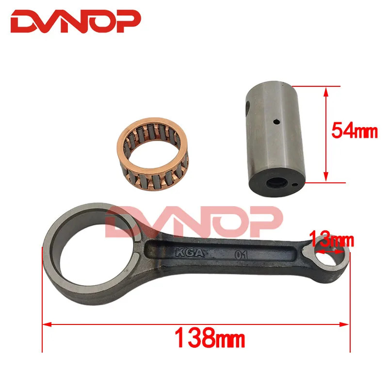 Motorcycle CG150 13mm pin crankshaft connecting rod for Honda CG125 150cc CG 150 con rod with needl