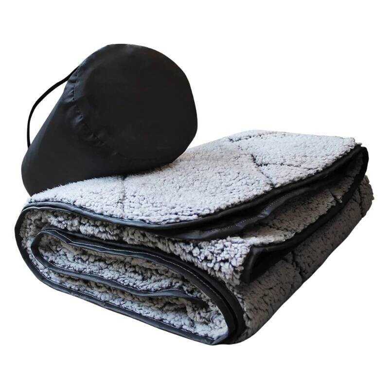 C Waterproofs Throw Blanket Portable Fleece Camping Blanket Outdoor Picnics Mat