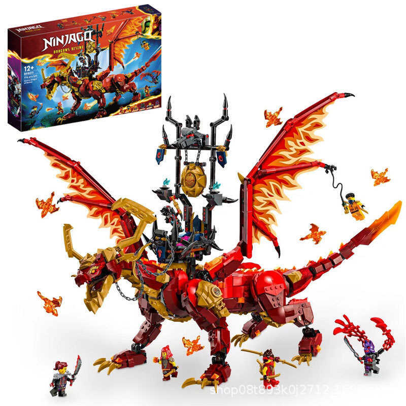 ใหม่ Phantom Ninja Series 71822 Wei Mengyuan Dragon Dragon ประกอบบล็อกตัวต่อของเล่นเด็กของขวัญเด็ก