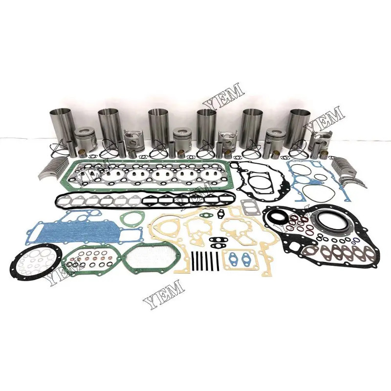 For Isuzu Engine Repair Kit With Cylinder Piston Rings Liner Gaskets Bearings 6D34 Engine spare par