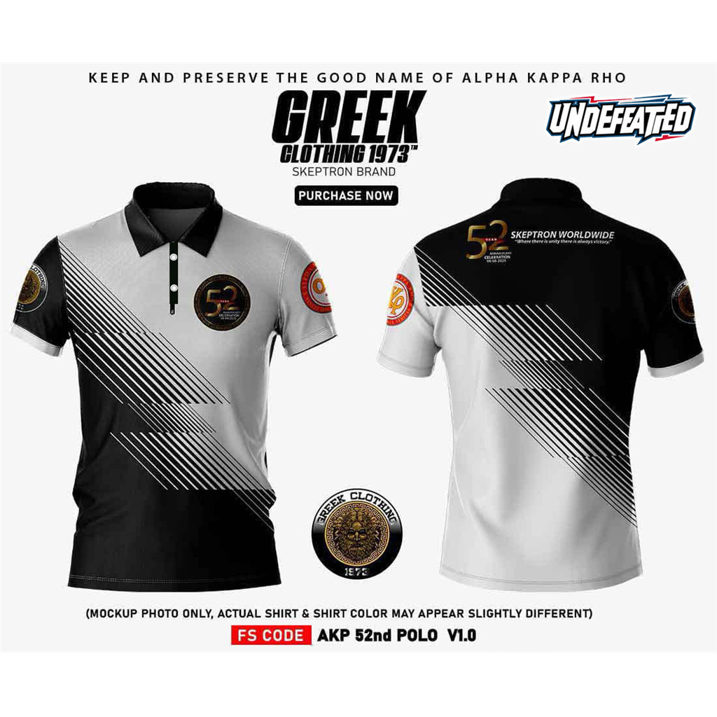 2026 AKP 1973 Alpha Kappa Rho V34 52th ออกแบบใหม่ Annigbrsary Skeptron 52st เสื้อผ้าเสื้อยืดสําหรับผ
