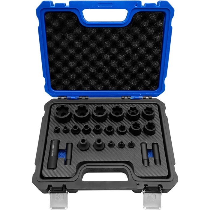 24Pc External Torx Plus Socket Set EP4 EP5 EP6 EP7 EP8 EP10 EP11 EP12 EP14 EP16 EP18 EP20 EP22 EP24