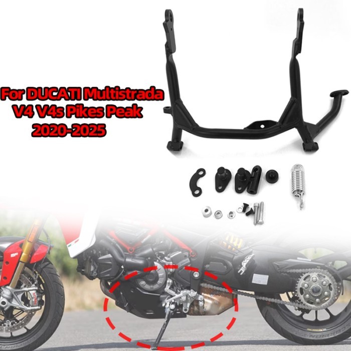 Fit For DUCATI Multistrada V4 V4S Pikes Peak 2020-2025 Motorcycle Middle Kickstand Center Parking B